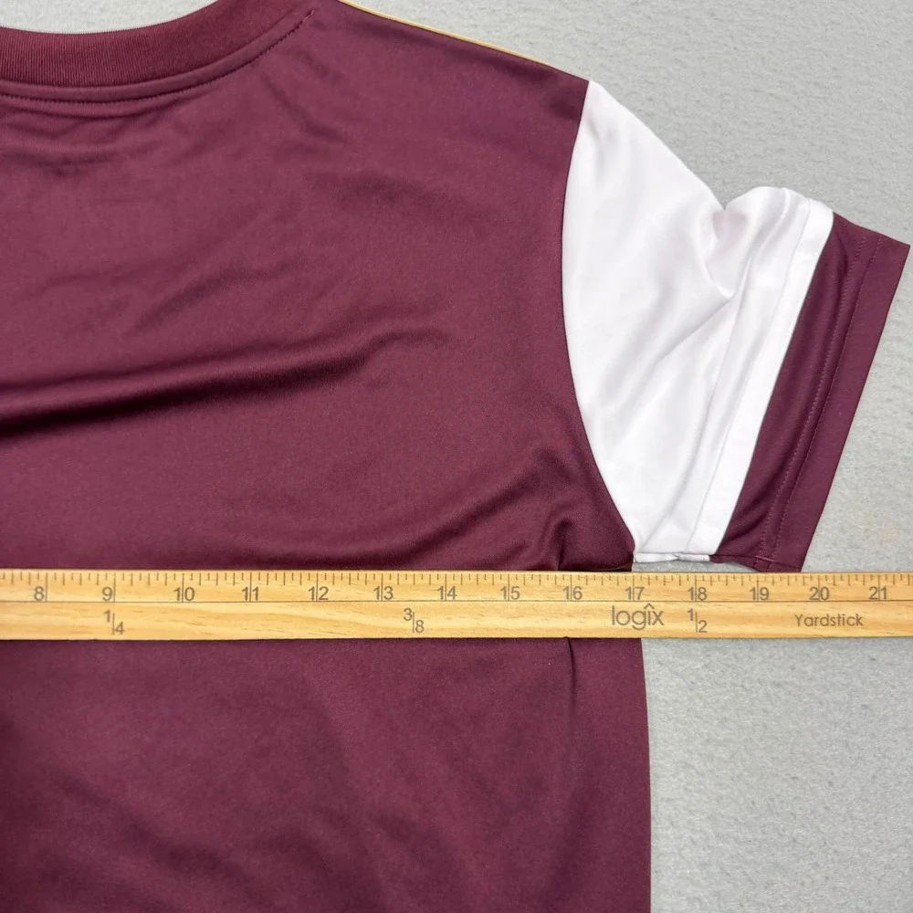 Adidas Detroit City FC Jersey Medium Maroon Red Gold 2025 Kit Futbol Michigan